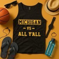 Michigan vs All Y'all  Everyone  Tank Top thumb 4