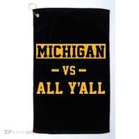 Michigan vs All Y'all  Everyone  Golf Towel thumb 0