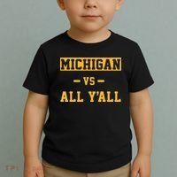 Michigan vs All Y'all  Everyone  Toddler T-Shirt thumb 2