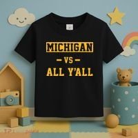 Michigan vs All Y'all  Everyone  Toddler T-Shirt thumb 3