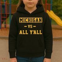 Michigan vs All Y'all  Everyone  Kids Hoodie thumb 3