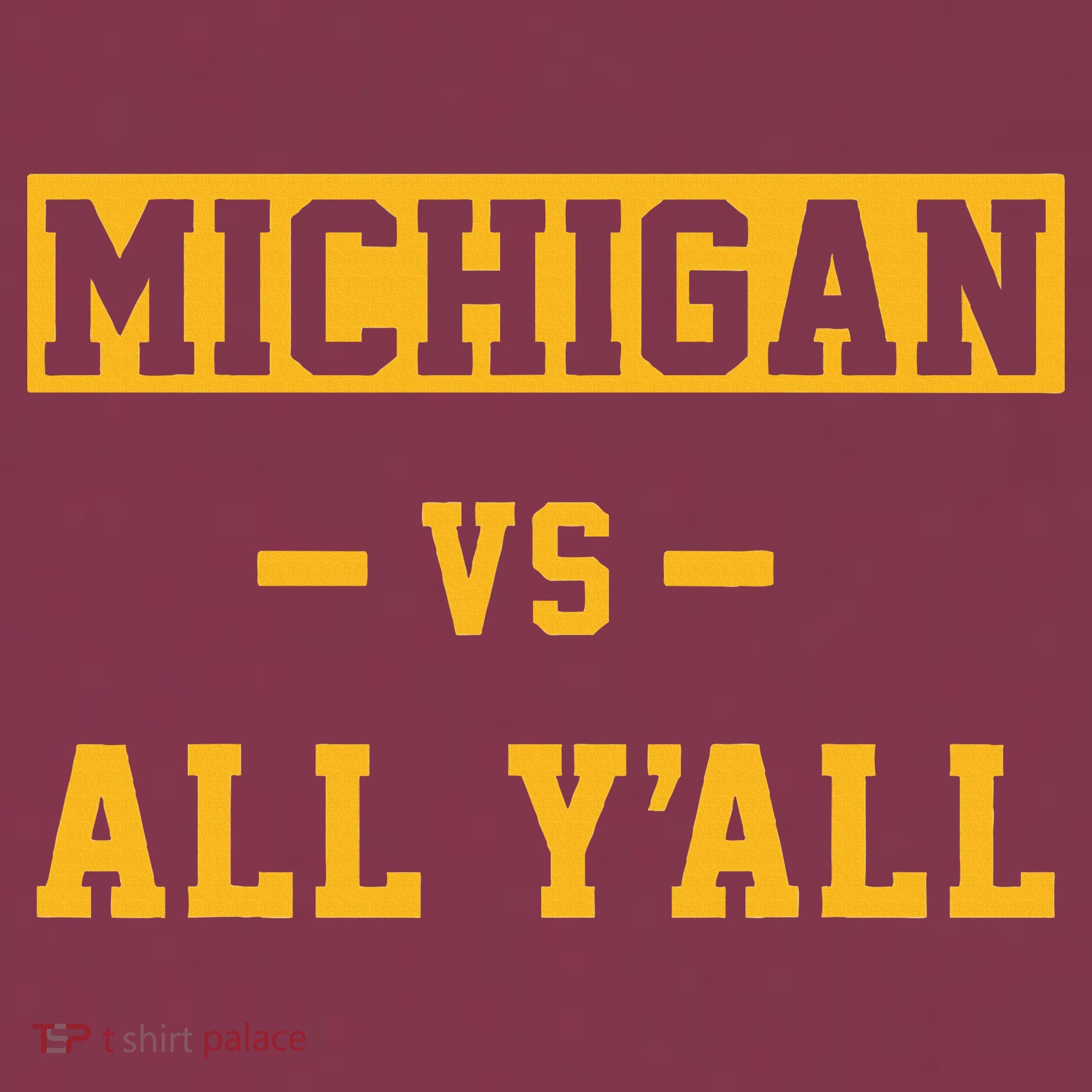 Michigan vs All Y'all  Everyone  16oz Travel Tumbler