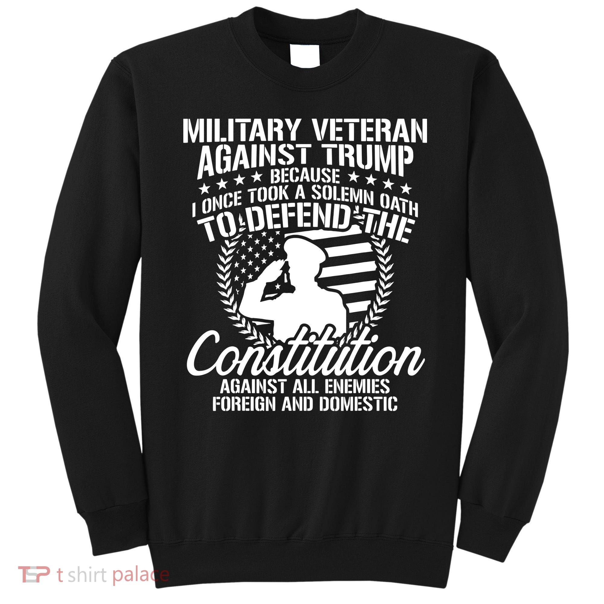Military Veterans Against Trump 2020 Usa Election Sweatshirt