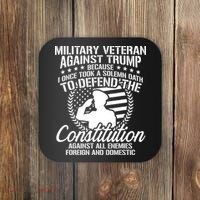 Military Veterans Against Trump 2020 Usa Election Coaster thumb 0