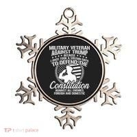 Military Veterans Against Trump 2020 Usa Election Ornament thumb 0