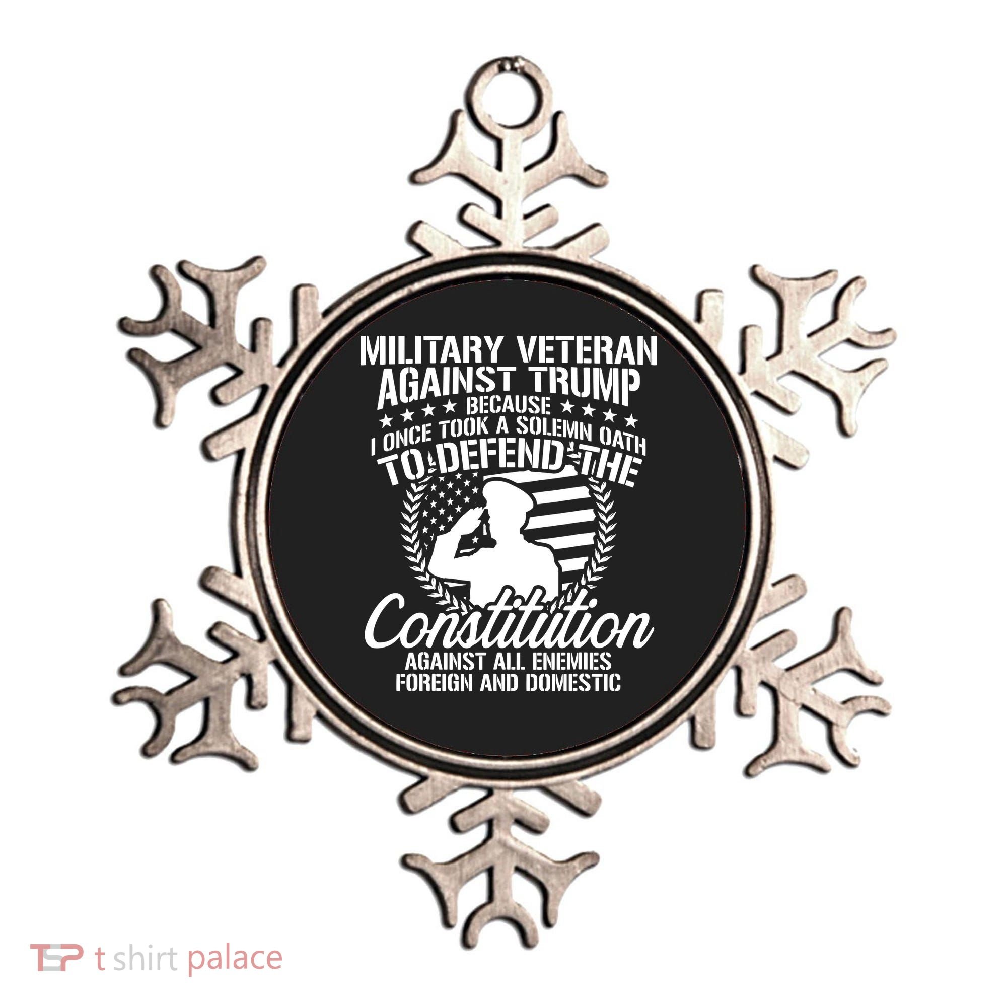 Military Veterans Against Trump 2020 Usa Election Ornament