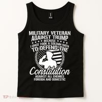 Military Veterans Against Trump 2020 Usa Election Tank Top thumb 2