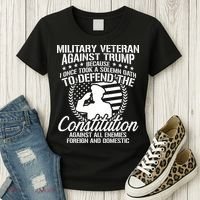 Military Veterans Against Trump 2020 Usa Election Women's T-Shirt thumb 3