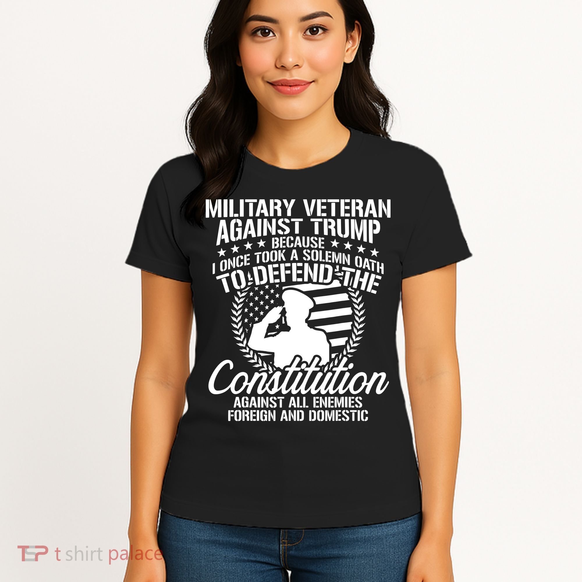 Military Veterans Against Trump 2020 Usa Election Women's T-Shirt