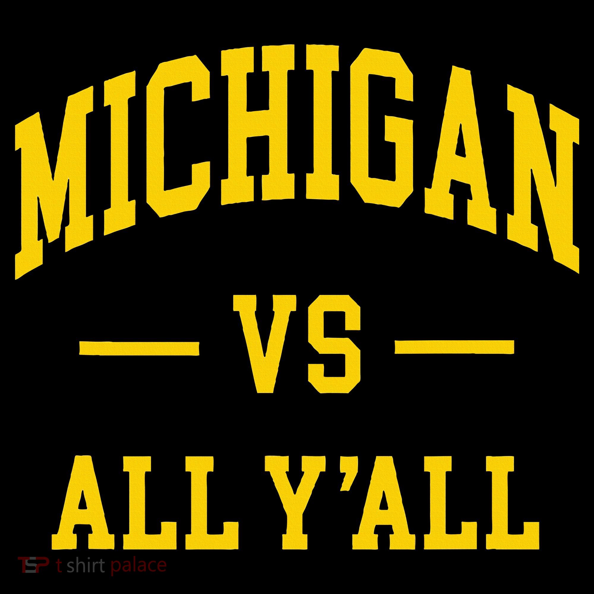 Michigan vs All Y'all  Throwback   Doggie Tank