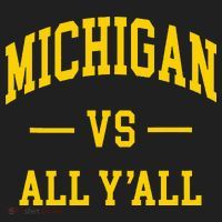 Michigan vs All Y'all  Throwback   Beanie thumb 2