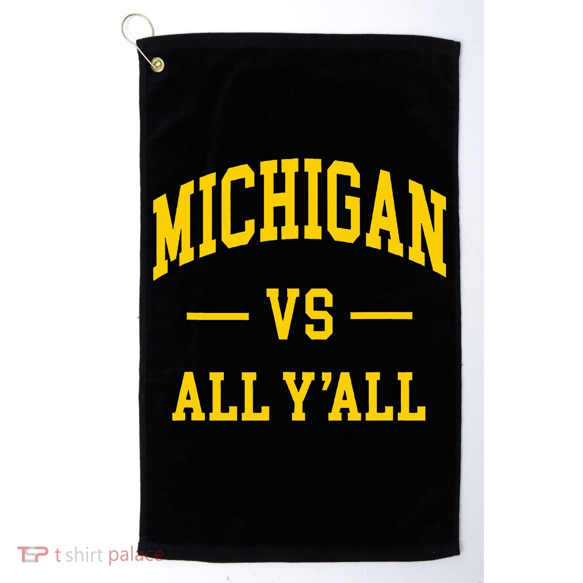 Michigan vs All Y'all  Throwback   Golf Towel