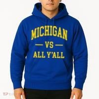Michigan vs All Y'all  Throwback   Hoodie thumb 2