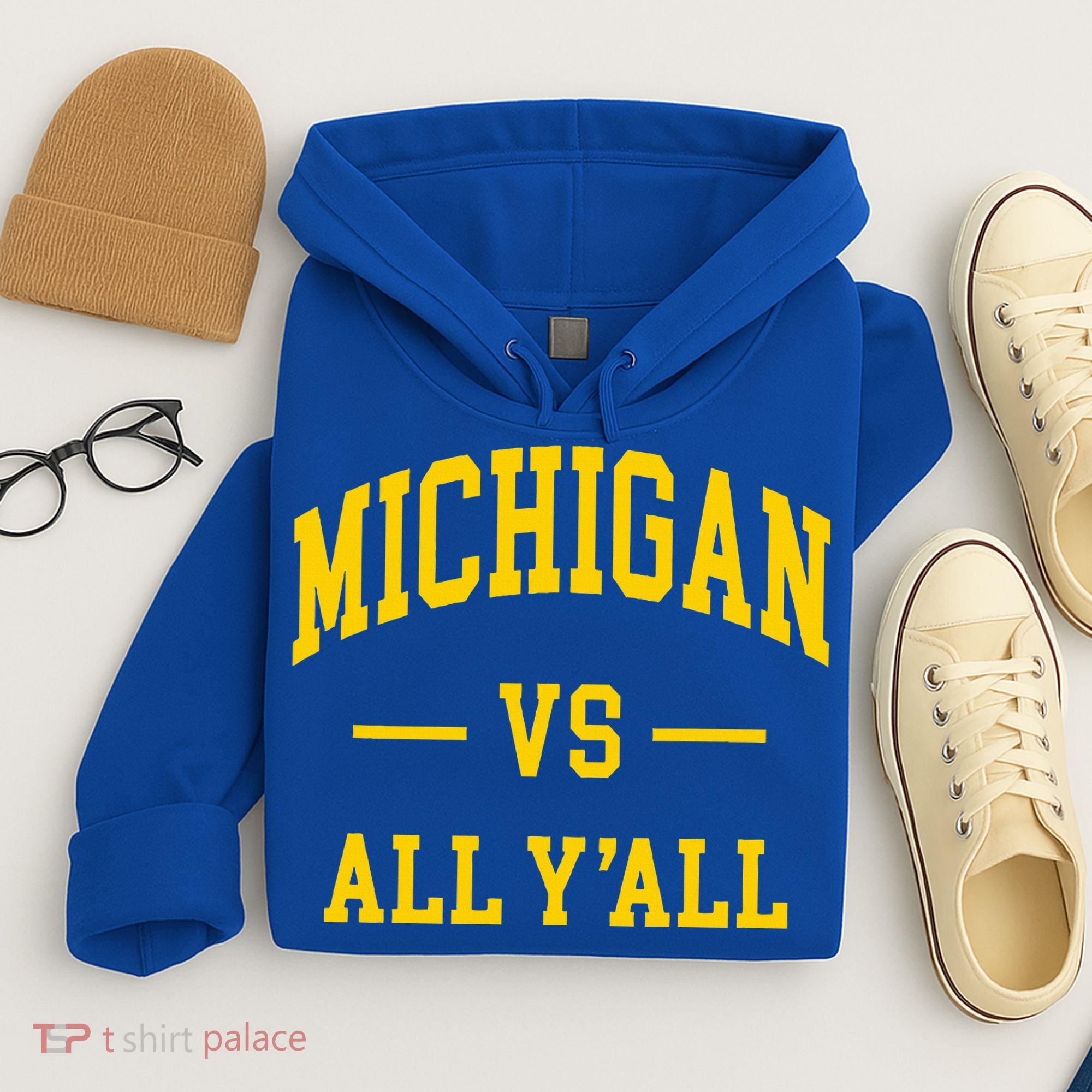 Michigan vs All Y'all  Throwback   Hoodie