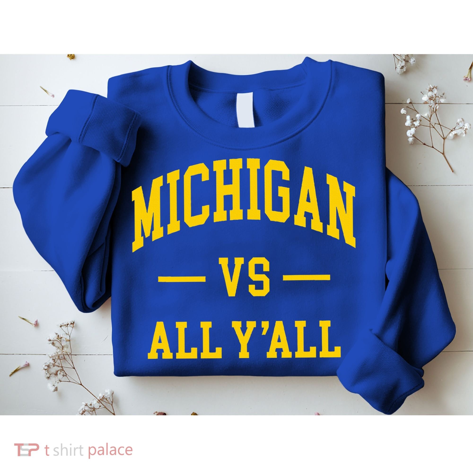Michigan vs All Y'all  Throwback   Sweatshirt