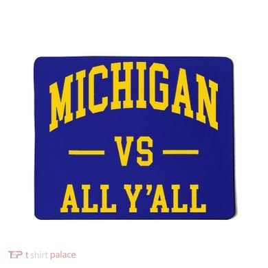Michigan vs All Y'all  Throwback   Mousepad