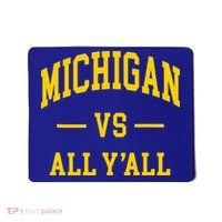Michigan vs All Y'all  Throwback   Mousepad thumb 0