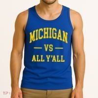 Michigan vs All Y'all  Throwback   Tank Top thumb 3