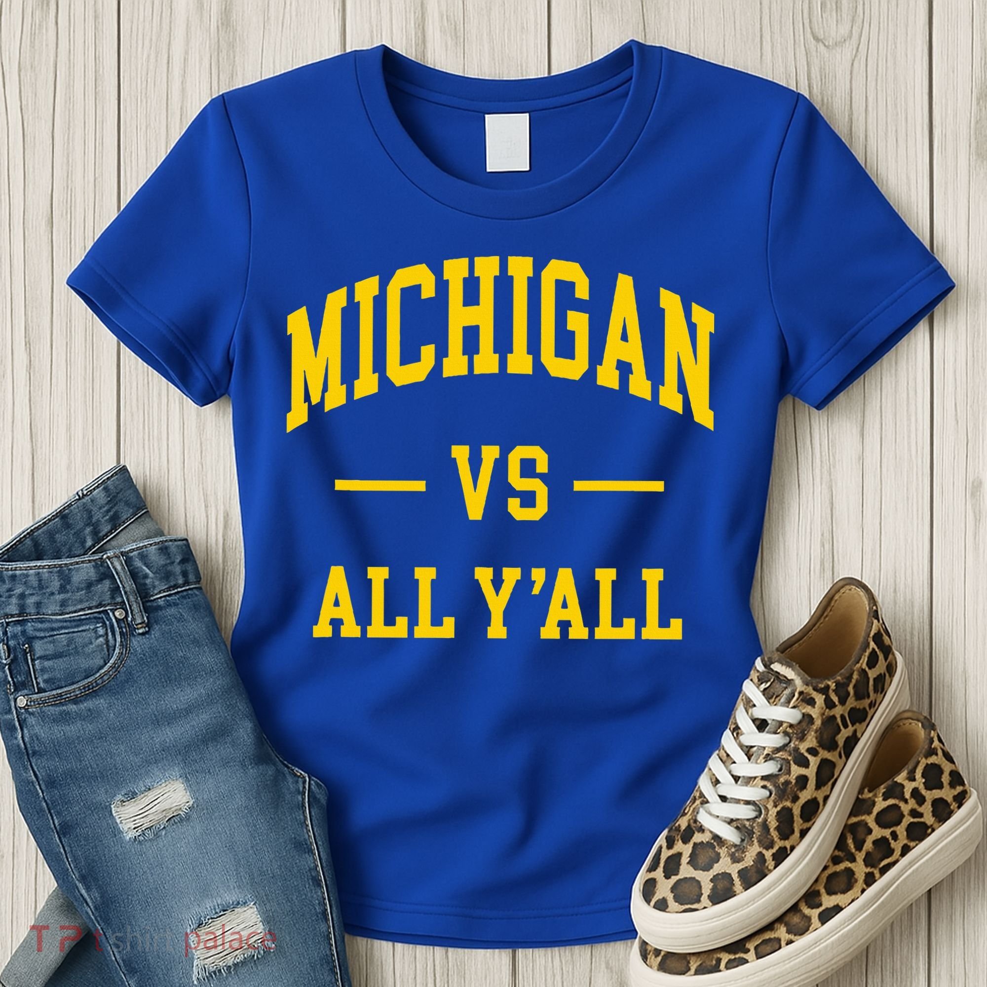 Michigan vs All Y'all  Throwback   Women's T-Shirt