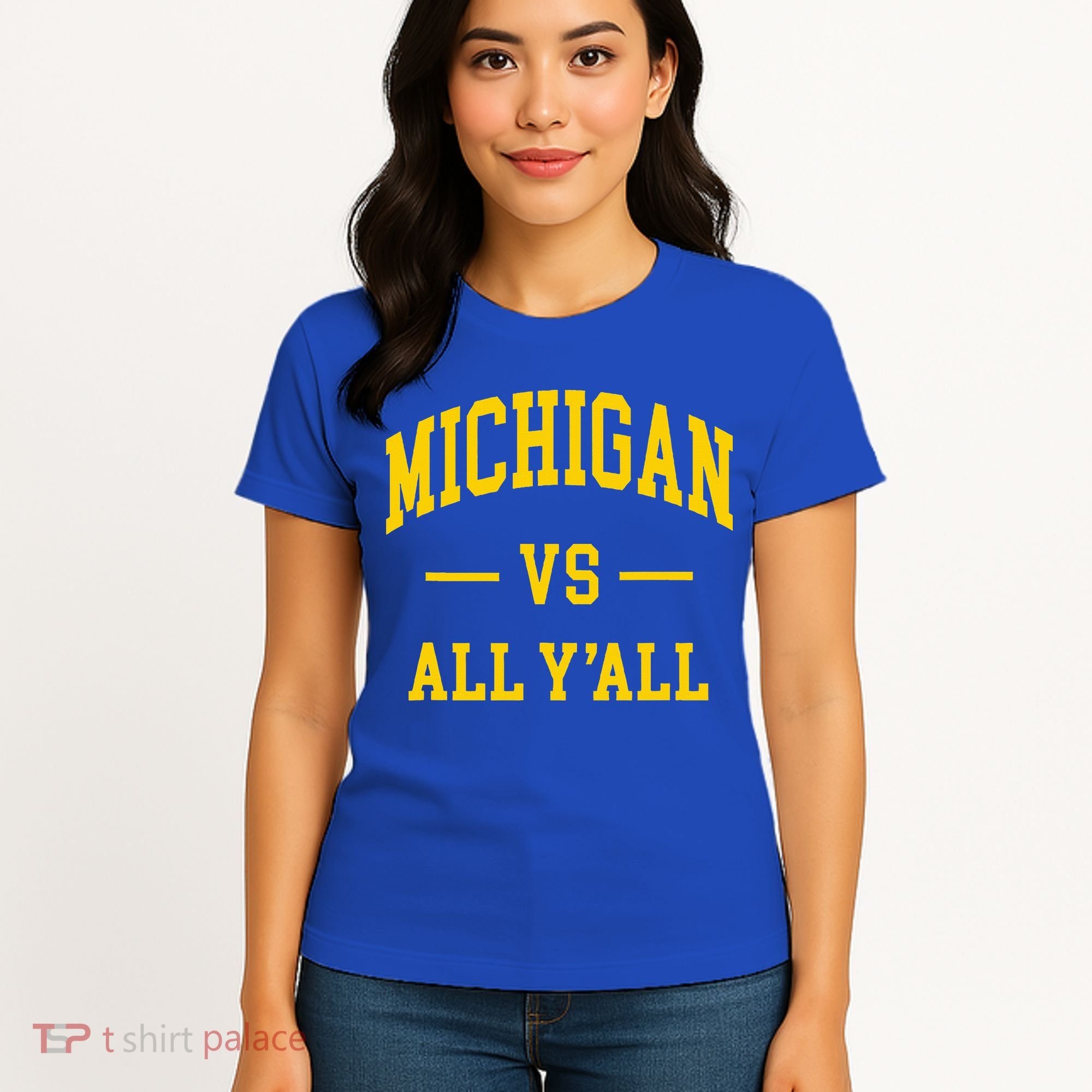 Michigan vs All Y'all  Throwback   Women's T-Shirt