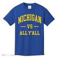 Michigan vs All Y'all  Throwback   Kids T-Shirt thumb 0