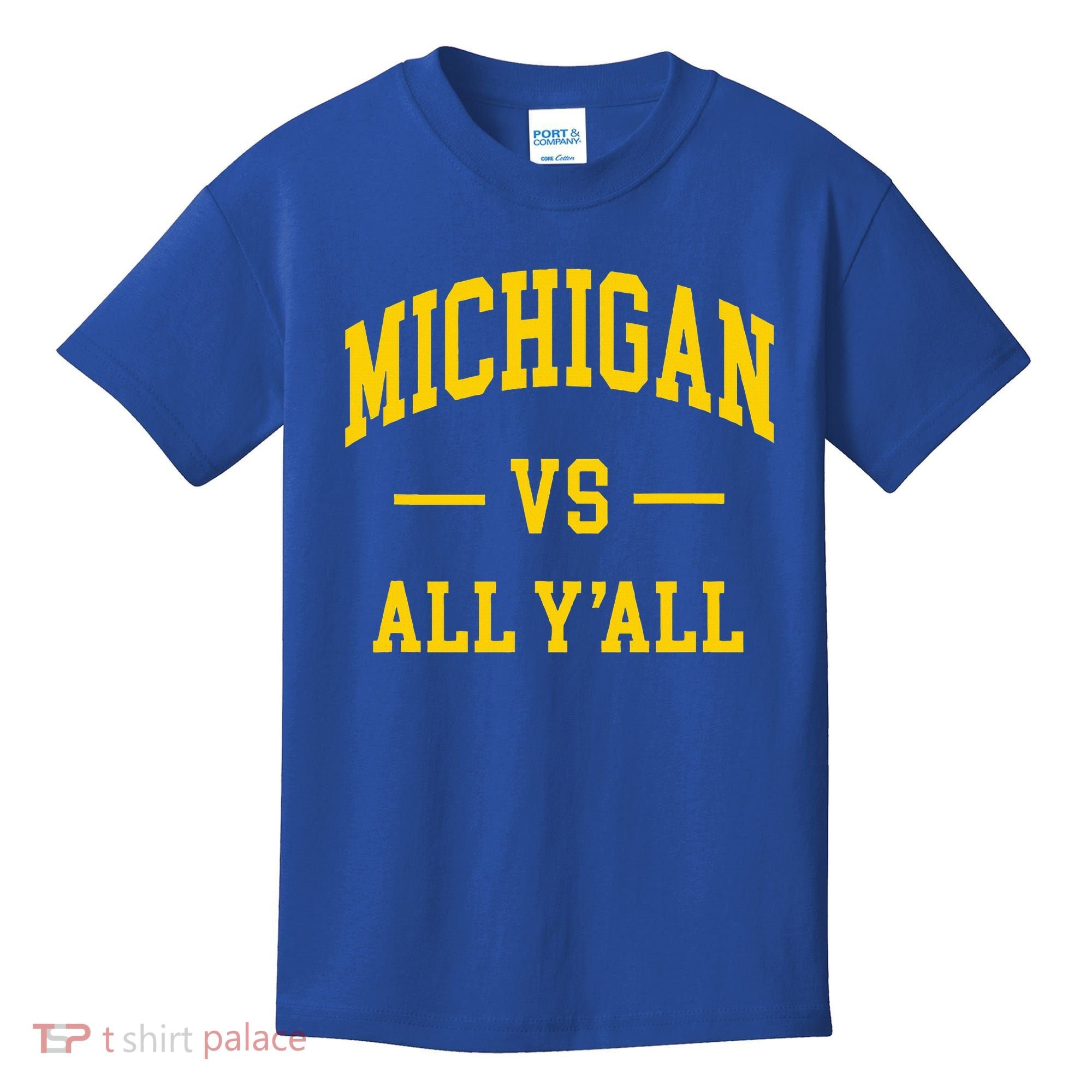 Michigan vs All Y'all  Throwback   Kids T-Shirt