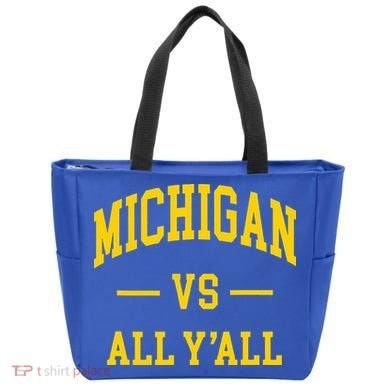 Michigan vs All Y'all  Throwback   Tote Bag