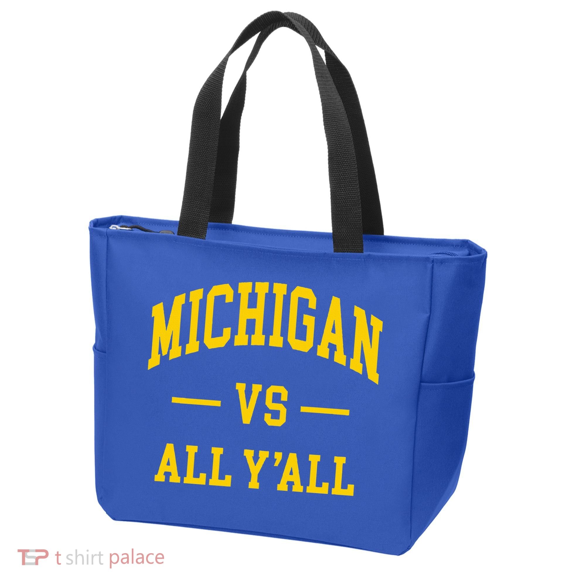 Michigan vs All Y'all  Throwback   Tote Bag