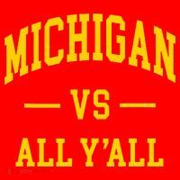 Michigan vs All Y'all  Throwback   Santa Hat thumb 1