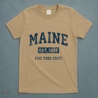 Maine Vintage Athletic Sports Print T-Shirt thumb 5