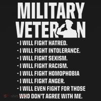 Military Veterans Against Trump 2020 Fight Usa Election T-Shirt thumb 7