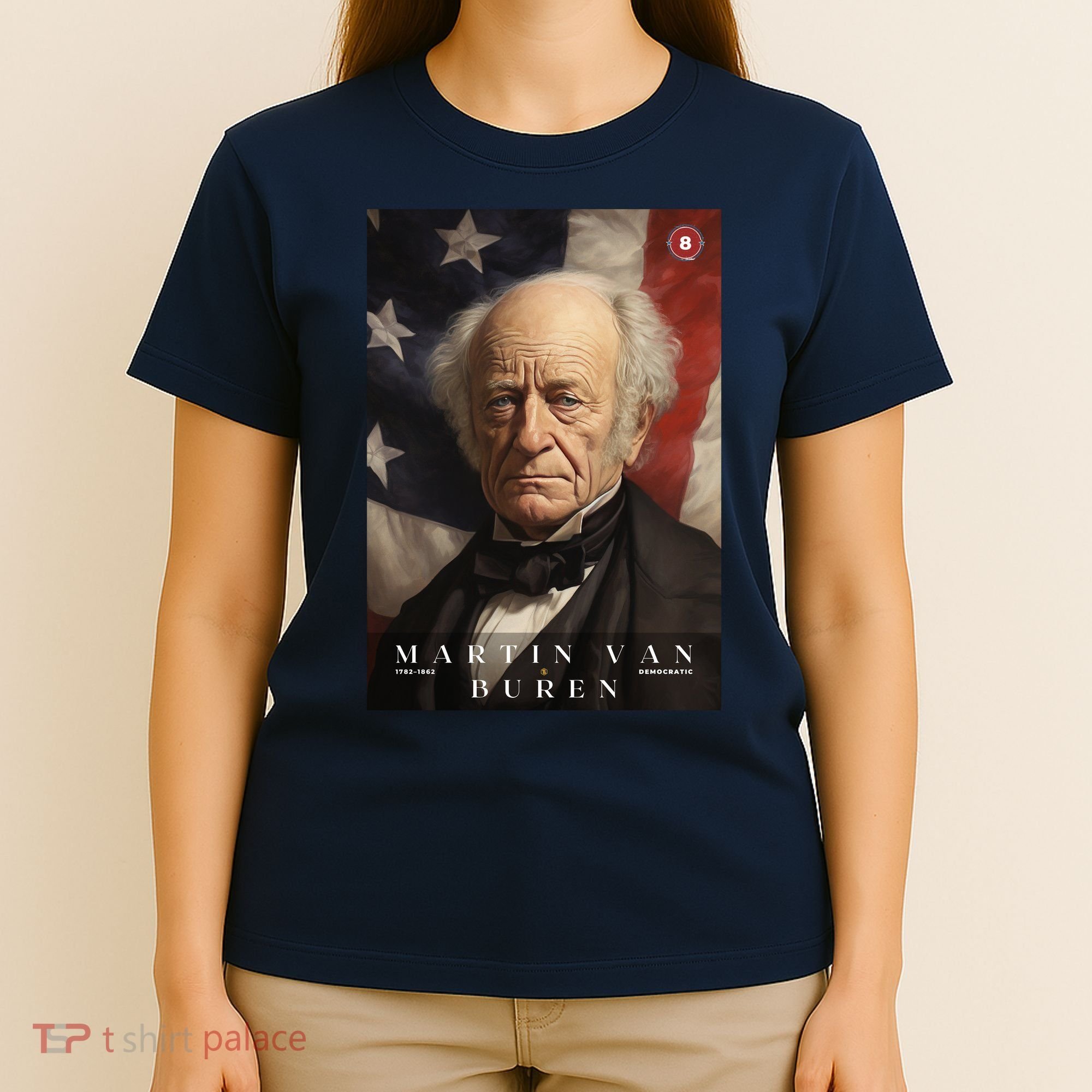 Martin Van Buren 8th President Of The United States Portrait T-Shirt
