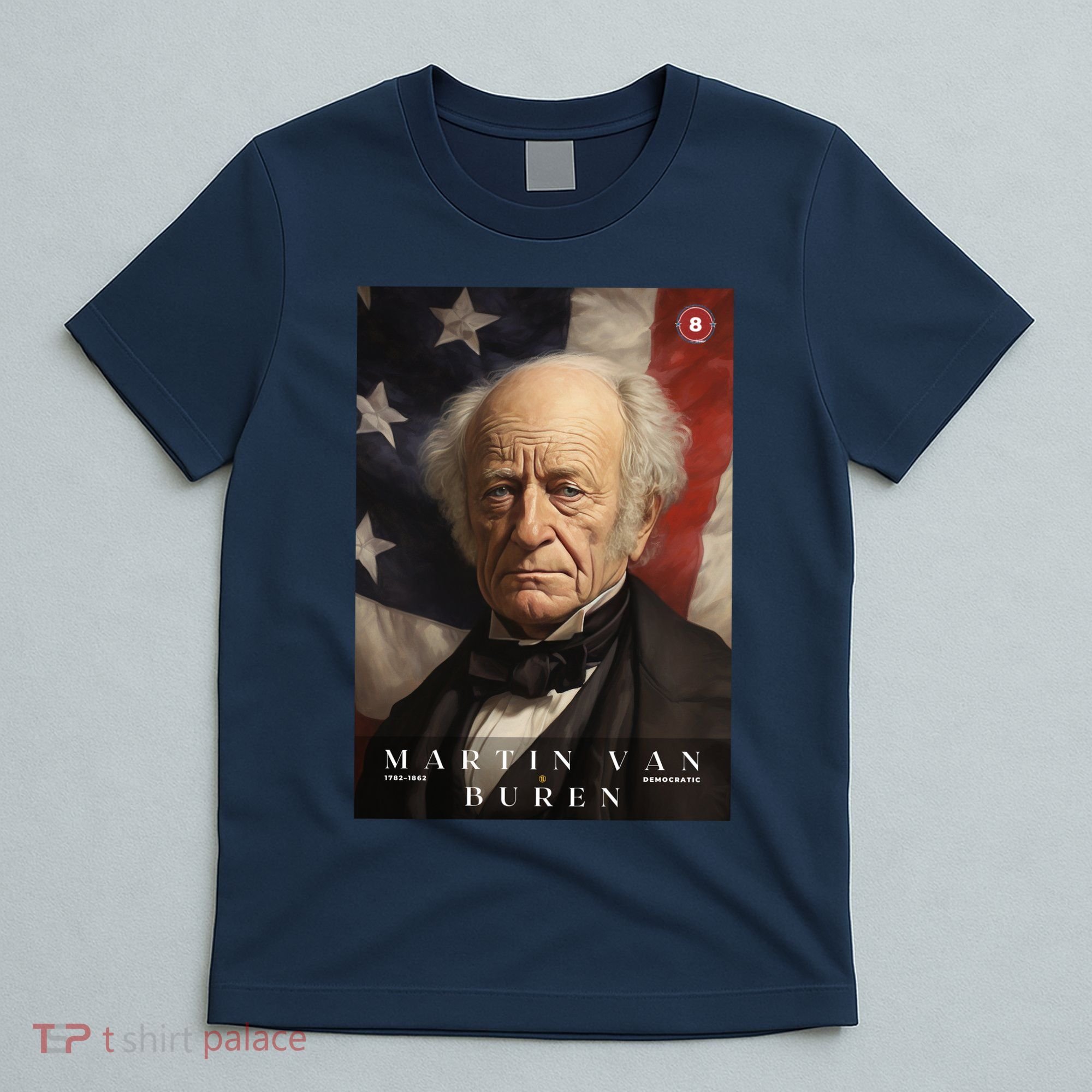 Martin Van Buren 8th President Of The United States Portrait T-Shirt