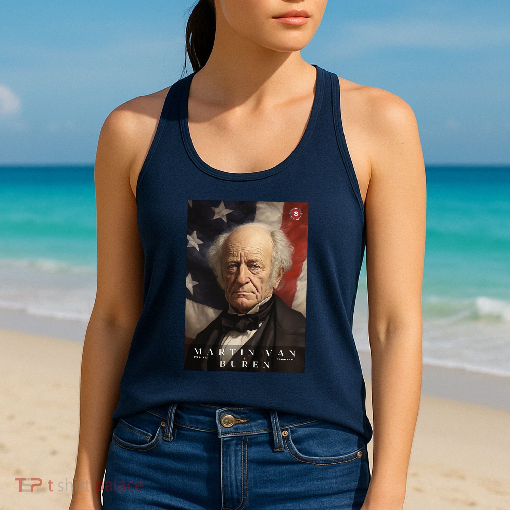 Martin Van Buren 8th President Of The United States Portrait Women's Tank Top