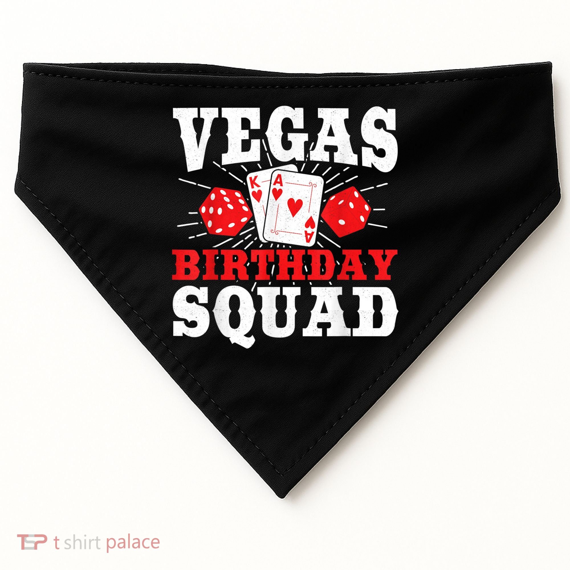 Matching Vegas Birthday Squad Las Vegas Birthday Party USA-Made Doggie Bandana