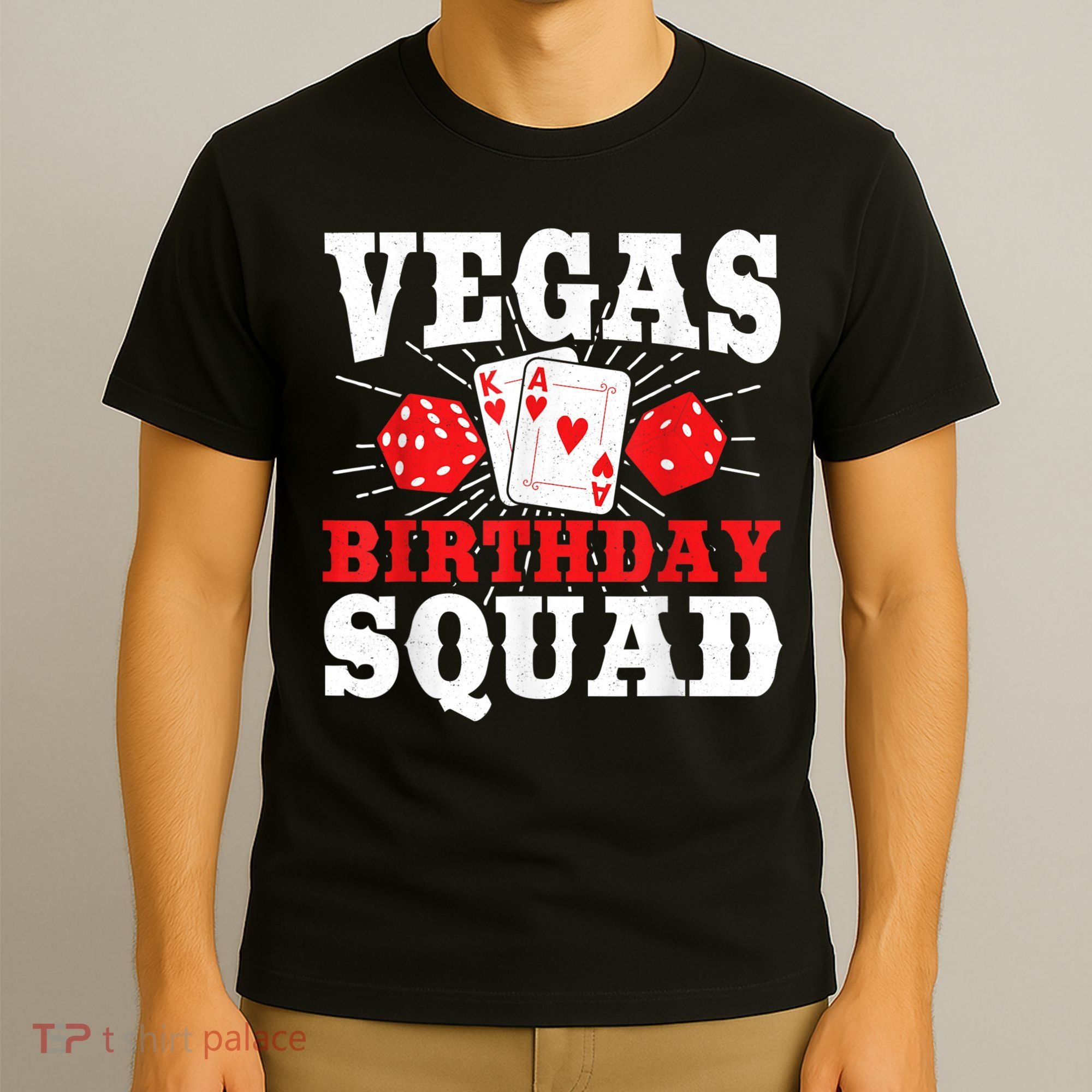 Matching Vegas Birthday Squad Las Vegas Birthday Party T-Shirt