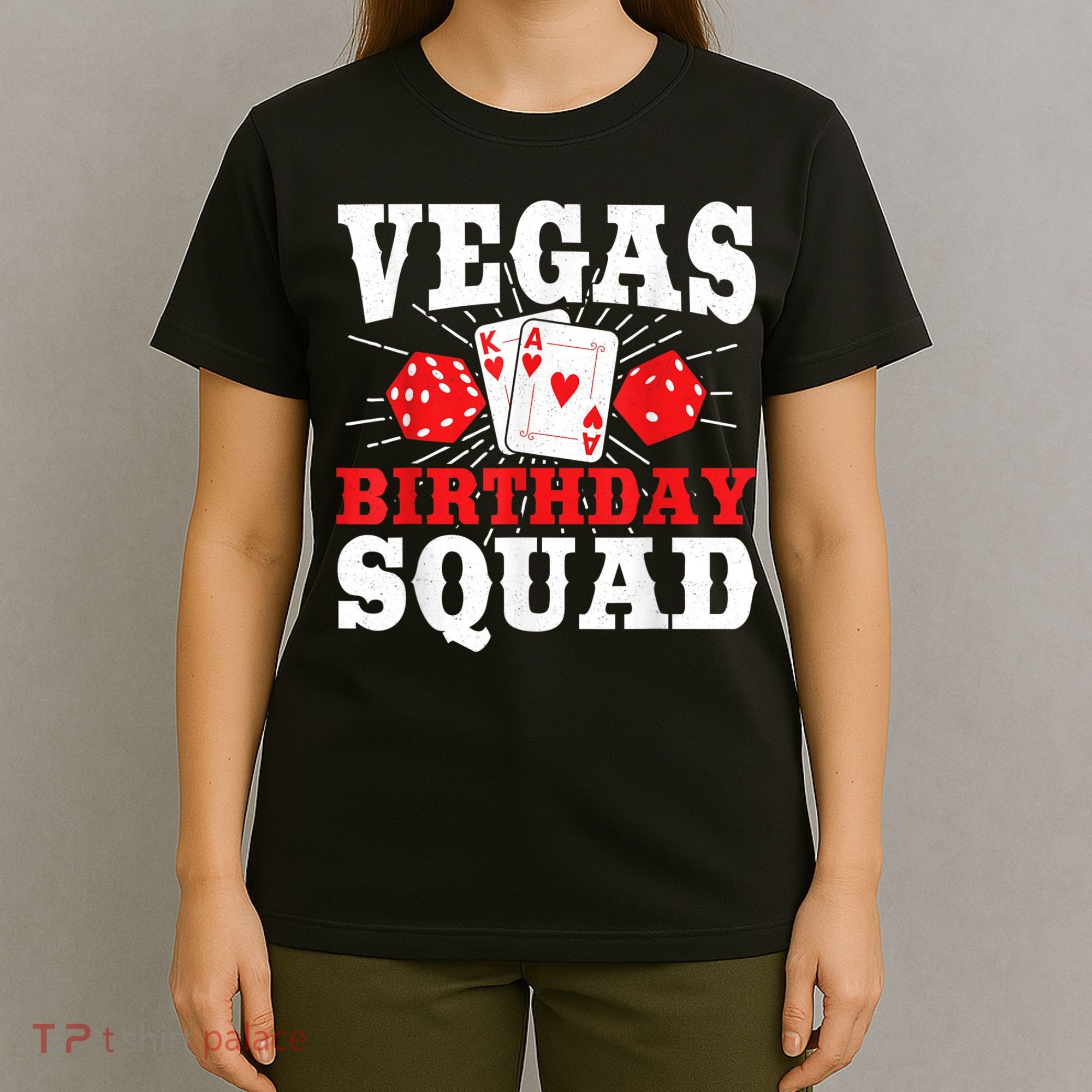 Matching Vegas Birthday Squad Las Vegas Birthday Party T-Shirt