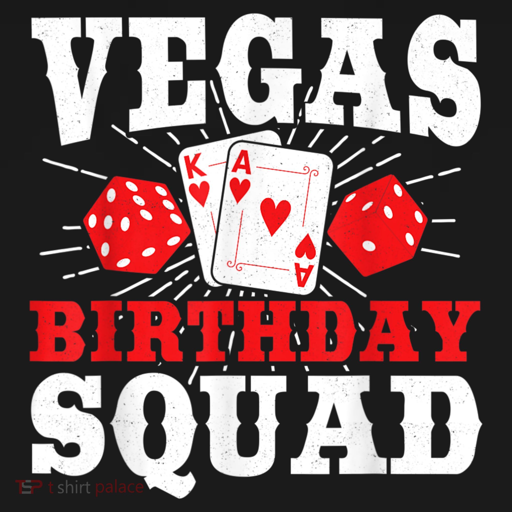 Matching Vegas Birthday Squad Las Vegas Birthday Party T-Shirt