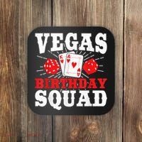 Matching Vegas Birthday Squad Las Vegas Birthday Party Coaster thumb 0