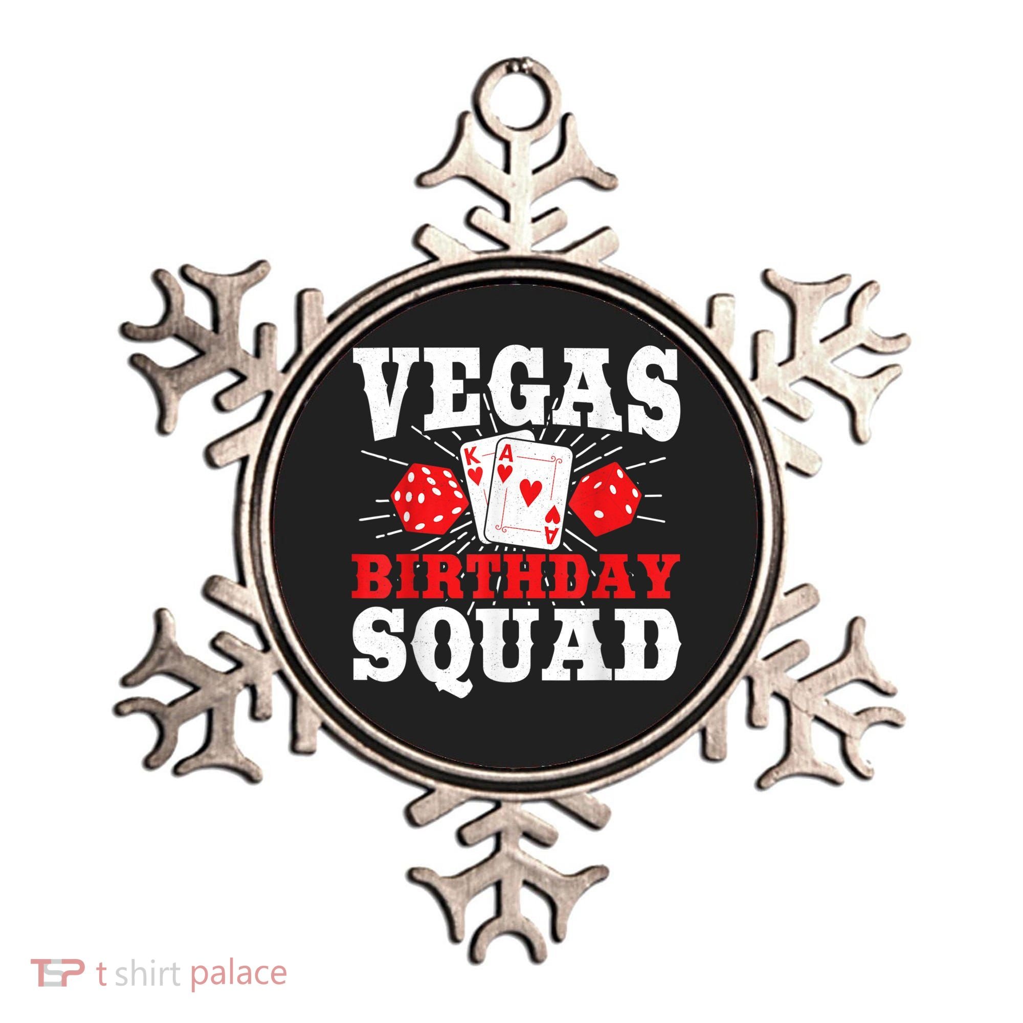 Matching Vegas Birthday Squad Las Vegas Birthday Party Ornament