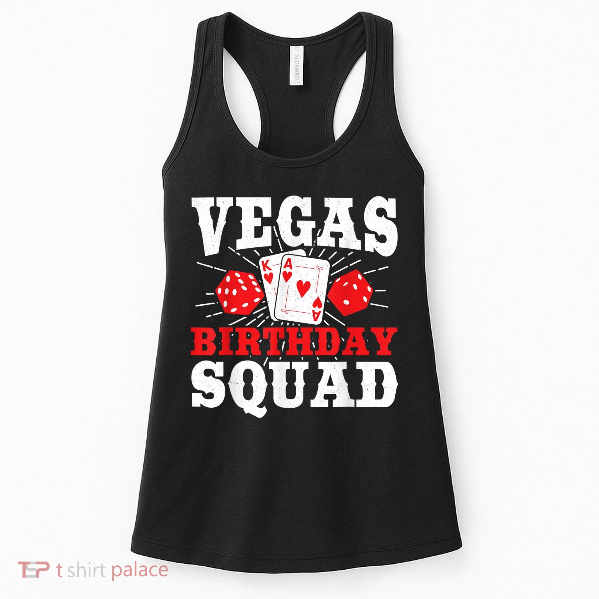 Matching Vegas Birthday Squad Las Vegas Birthday Party Women's Tank Top