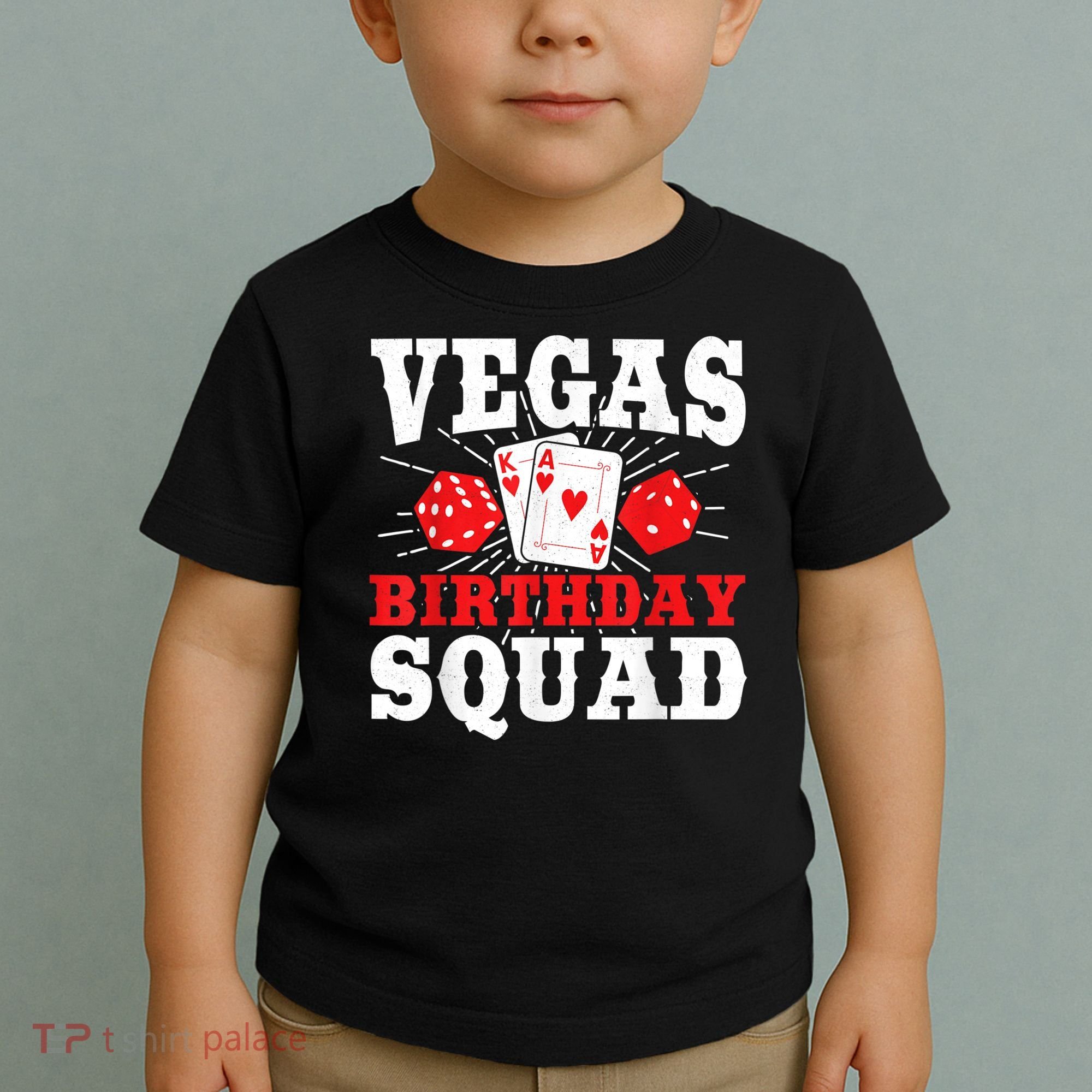 Matching Vegas Birthday Squad Las Vegas Birthday Party Toddler T-Shirt