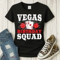Matching Vegas Birthday Squad Las Vegas Birthday Party Women's T-Shirt thumb 3