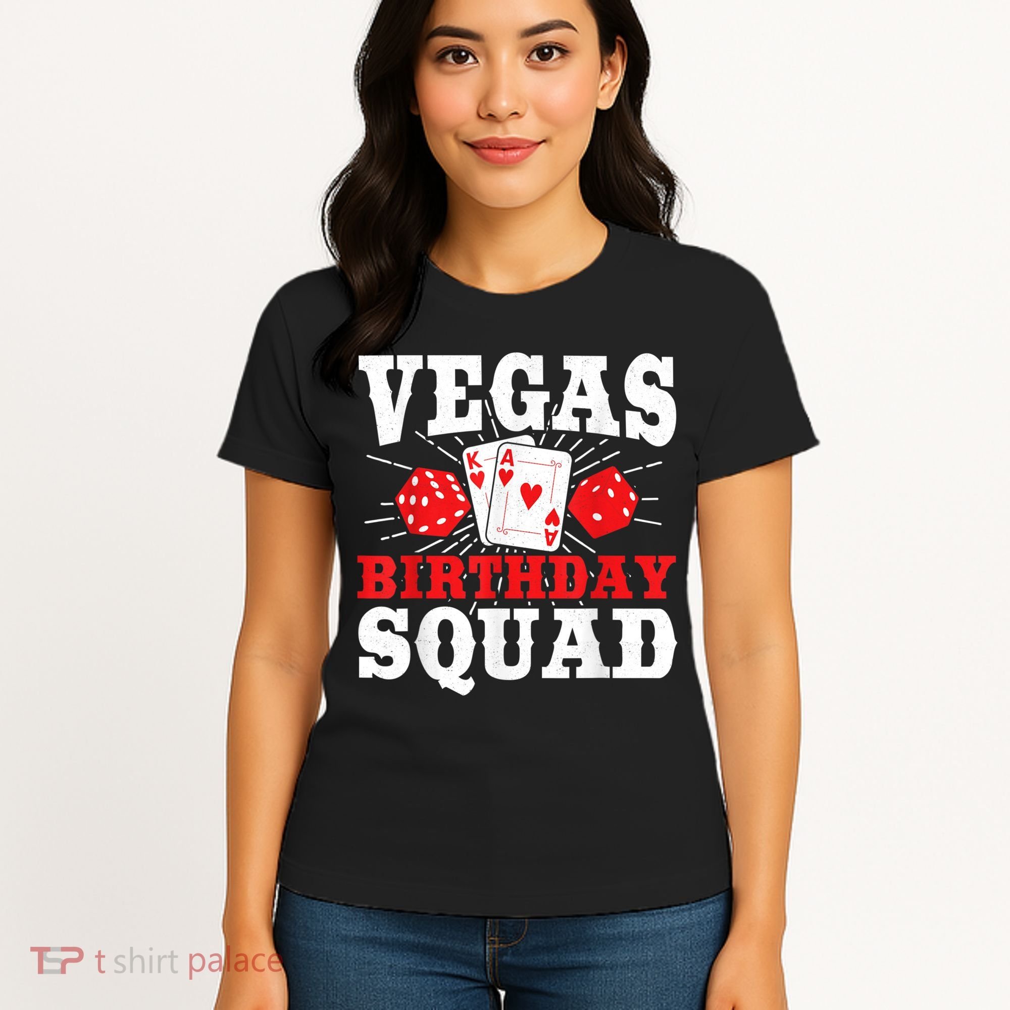Matching Vegas Birthday Squad Las Vegas Birthday Party Women's T-Shirt