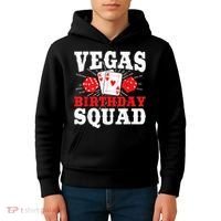 Matching Vegas Birthday Squad Las Vegas Birthday Party Kids Hoodie thumb 4
