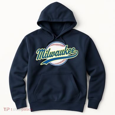 Milwaukee Vintage Baseball Throwback Retro Design Hoodie