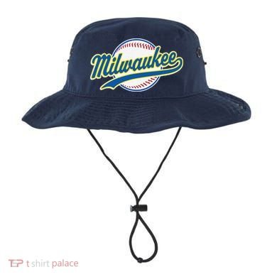 Milwaukee Vintage Baseball Throwback Retro Design Bucket Hat