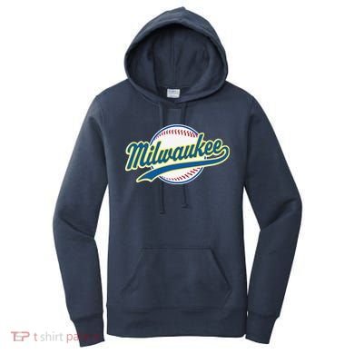 Milwaukee Vintage Baseball Throwback Retro Design Women's Hoodie