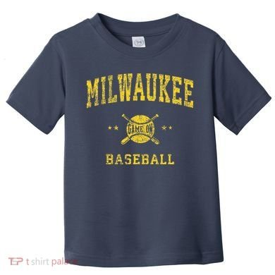Milwaukee Vintage Baseball Throwback Retro Design Toddler T-Shirt