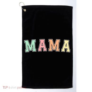 Mama Varsity Cute Mothers Day Golf Towel